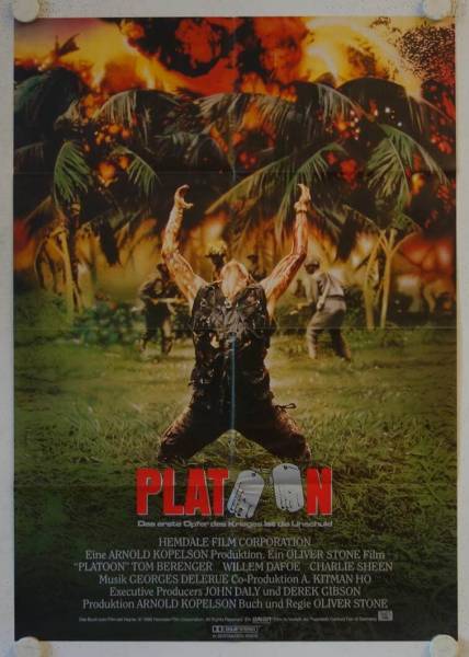 Platoon originales deutsches Filmplakat